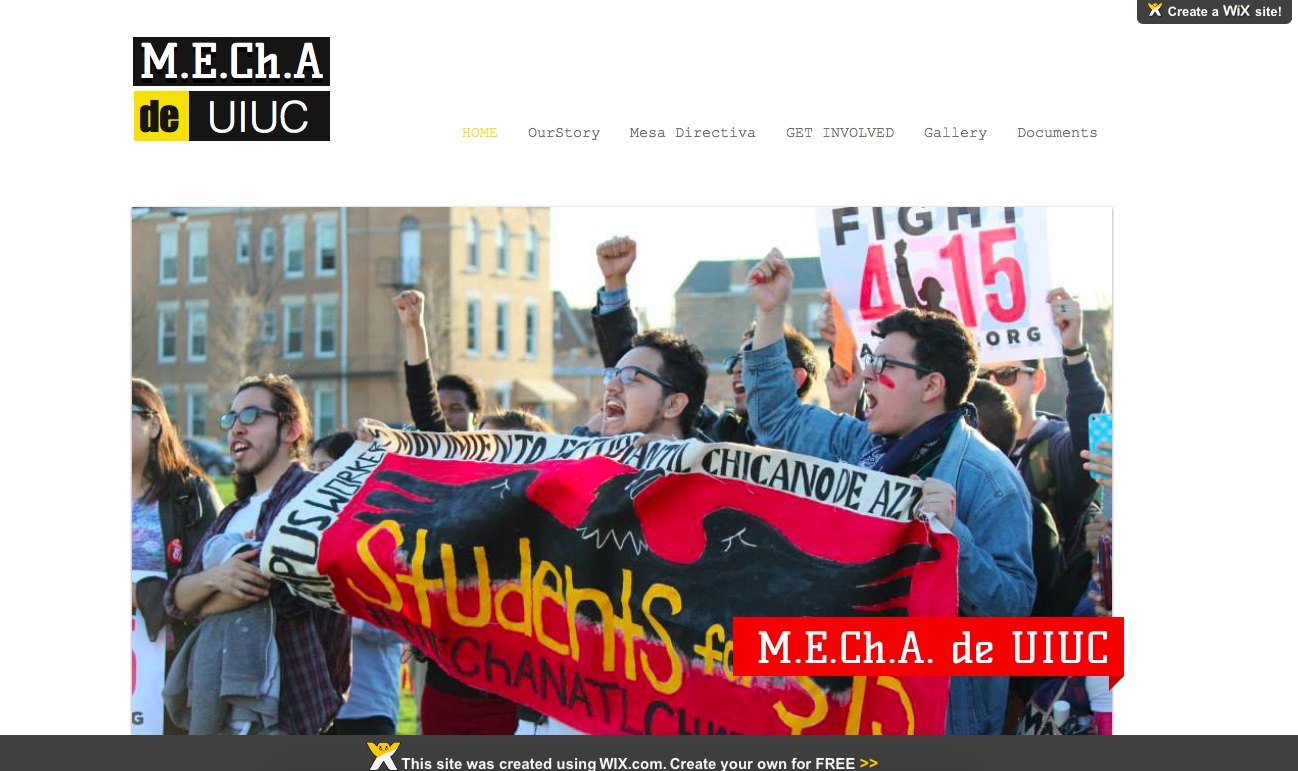 MECHa's site, built by Wix, references the Israeli company in the right-hand corner and at the bottom of the page. Photo: Screenshot.