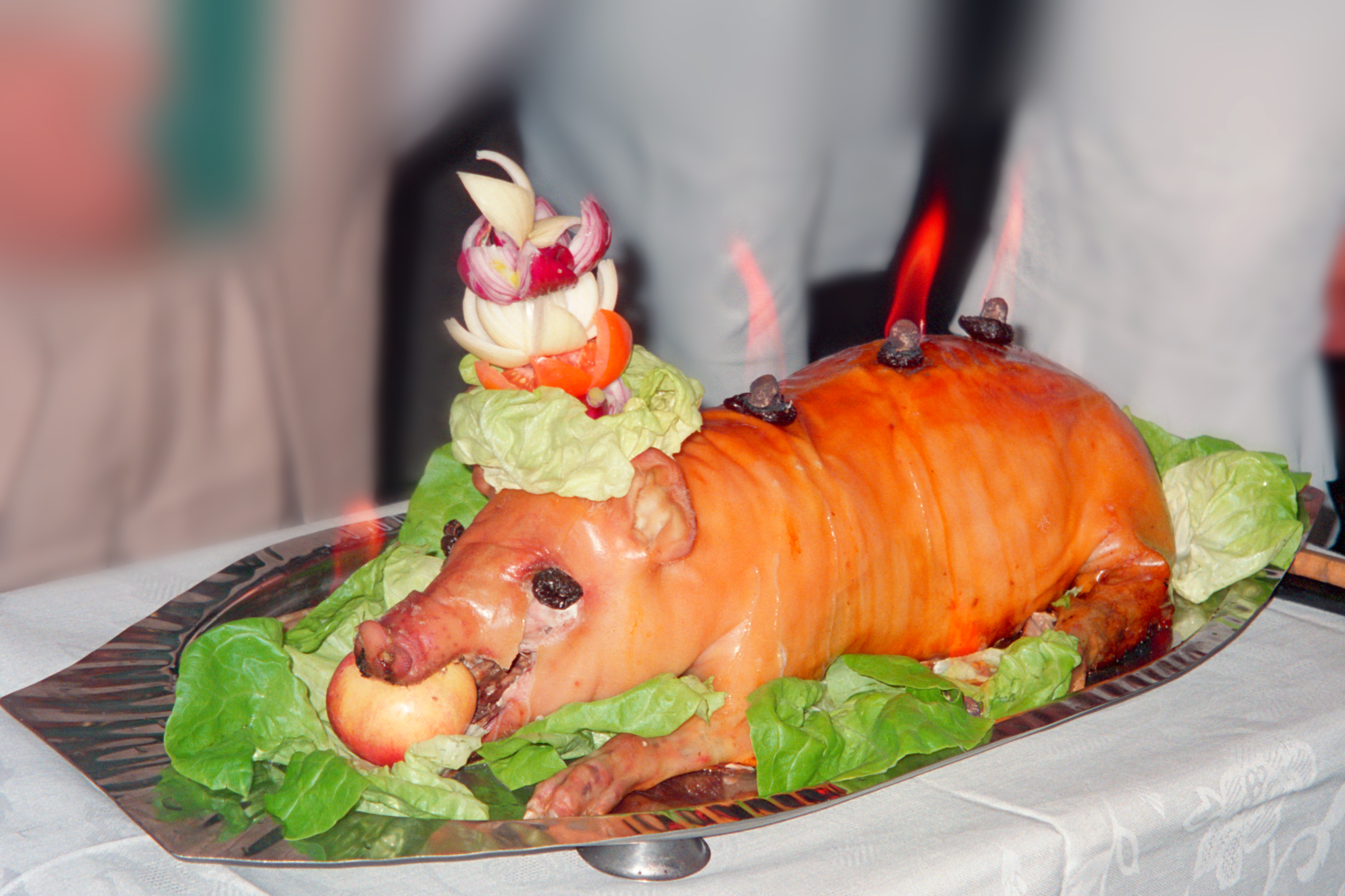 Suckling pig. Photo: Wikimedia Commons.