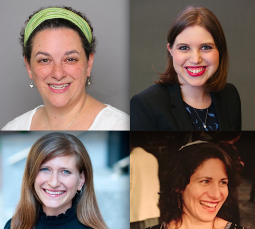 Rabbi Ilana Garber (left) and Maharat Dasi Fruchter. Bottom row: Rabbi Leora Kaye (left) and Rabbi Margot Stein. Photos: provided.
