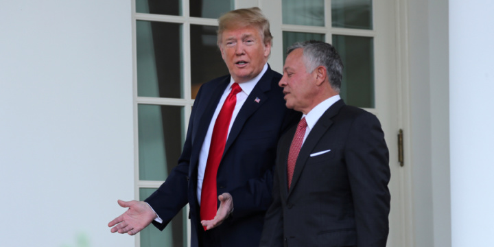 Jordan King Abdullah II visits Trump at White House (Source: Reuters)