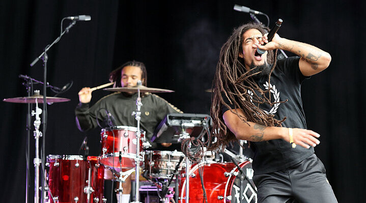 Bob Vylan music duo performance at Glastonbury Fest